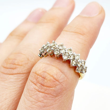 Diamond Ring For Women, Wedding Diamond Ring, 10kt Yellow Gold Ring with Diamonds 1.00ct, Women Ring, Promise Ring, Anniversary Ring