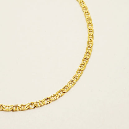 Gold Anchor Anklet, Foot Jewelry with Anchor Symbol, Nautical Dainty Foot Ankle Chain Bracelet, Anklet For Women,10k Yellow Gold Foot Anklet