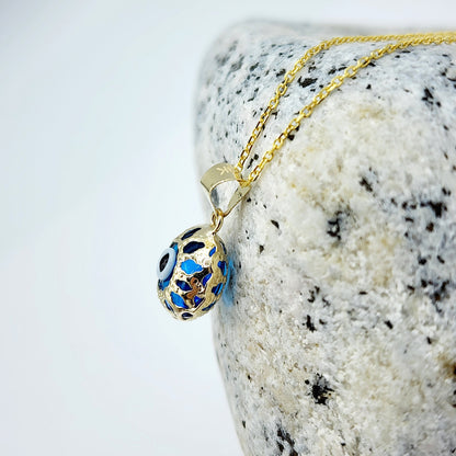 Gold Evil Eye Necklace | 10K Gold Evil Eye Pendant | Good Luck Necklace | Protection Pendant