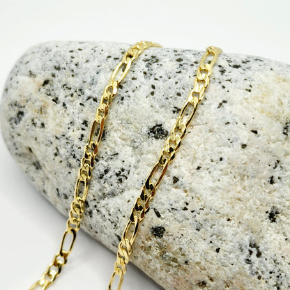 Dainty Gold Anklet, 10K Yellow Gold Figaro Ankle Bracelet, Foot Jewelry, Chain Anklet, Gold Chain Anklet, Anklet For Women, Gift For Her