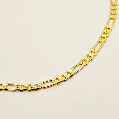 Dainty Gold Anklet, 10K Yellow Gold Figaro Ankle Bracelet, Foot Jewelry, Chain Anklet, Gold Chain Anklet, Anklet For Women, Gift For Her