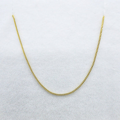 Gold Curb Chain , 10K Yellow Gold Curb Chain 1.2mm