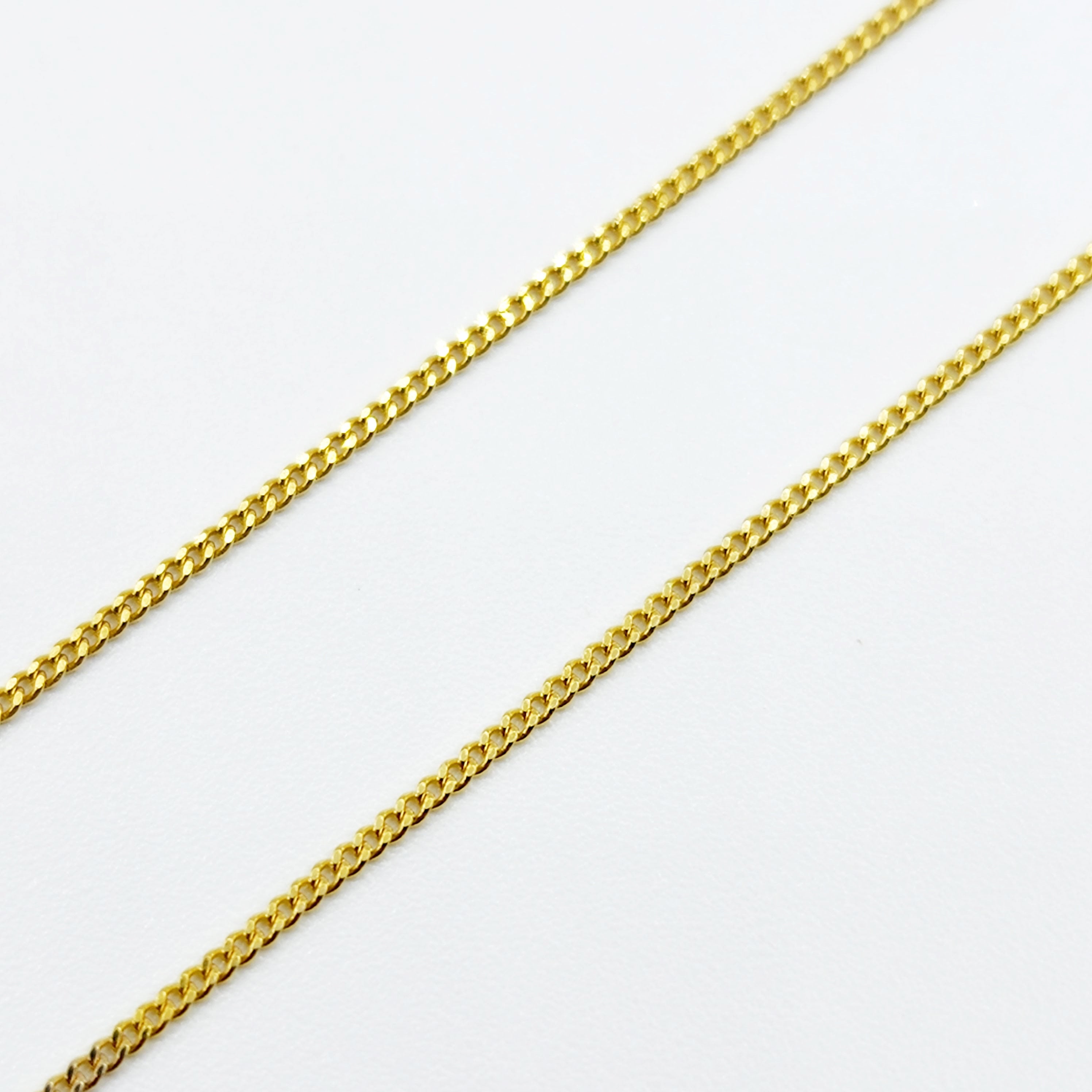 Gold Curb Chain , 10K Yellow Gold Curb Chain 1.2mm