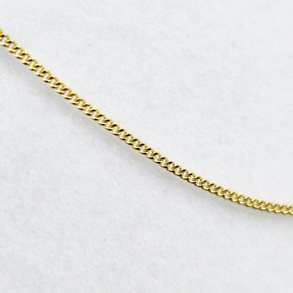 Gold Curb Chain , 10K Yellow Gold Curb Chain 1.2mm