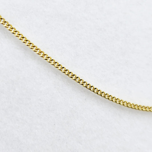 Gold Curb Chain , 10K Yellow Gold Curb Chain 1.2mm