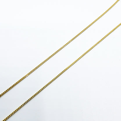 Gold Curb Chain , 10K Yellow Gold Curb Chain 1.2mm