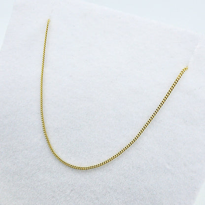 Gold Curb Chain , 10K Yellow Gold Curb Chain 1.2mm