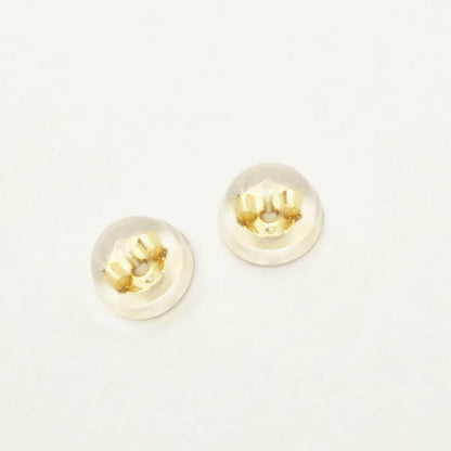 Silicone Backs Stud Earrings,  Gold and Silver Earrings Backs, Silicone Ear Stud Back Stoppers, Earring Clutches, Hypo Allergenic