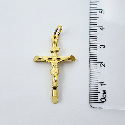Dainty Cross Pendant Necklace , 10K Yellow Gold Cross Pendant, Cross Pendant Necklace Gold, Christmas Gifts, Religious Gift