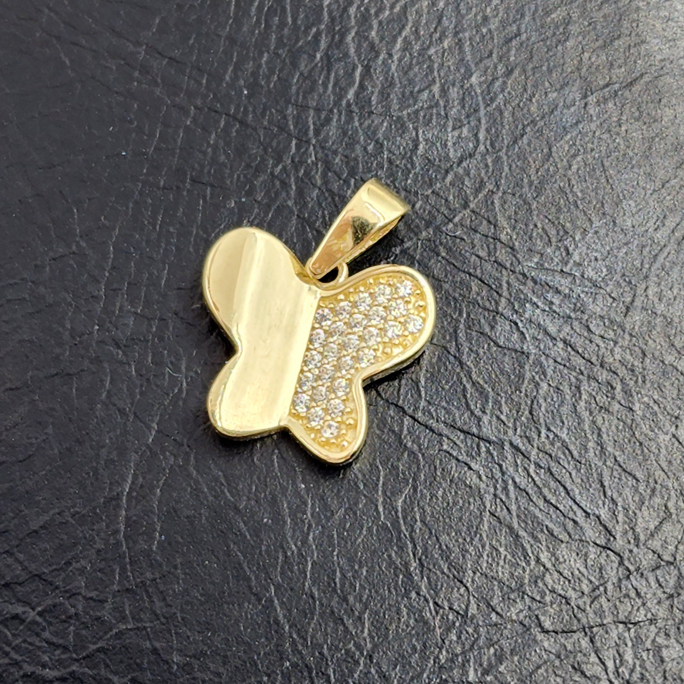 Gold Butterfly Pendant Necklace, 10K Yellow Gold Butterfly Necklace Pendant, Dainty Butterfly, Gif for Her, Birthday Gift, Christmas Gift