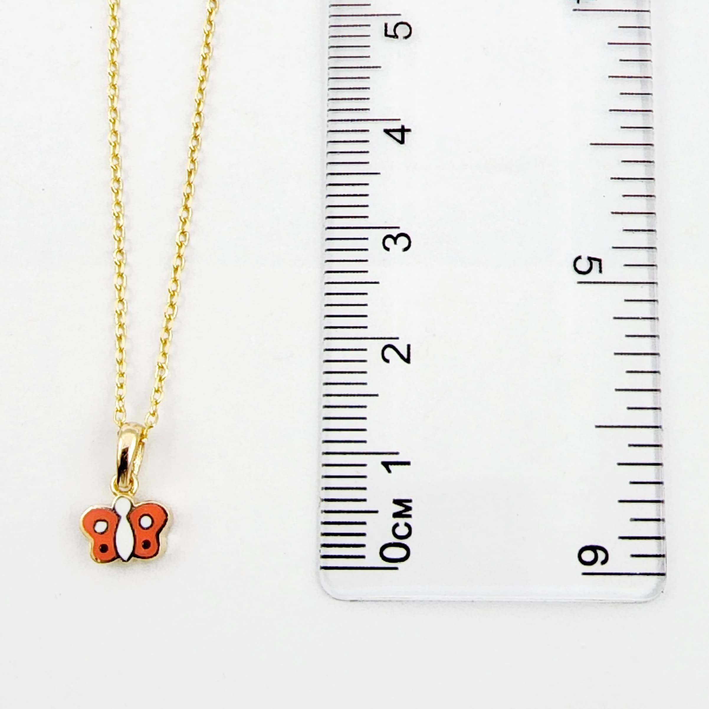 Gold Butterfly Pendant Necklace, 10K Yellow Gold Everyday Necklace Pendant, Dainty Butterfly for Her, Newborn Baby Gift, Girl Gift