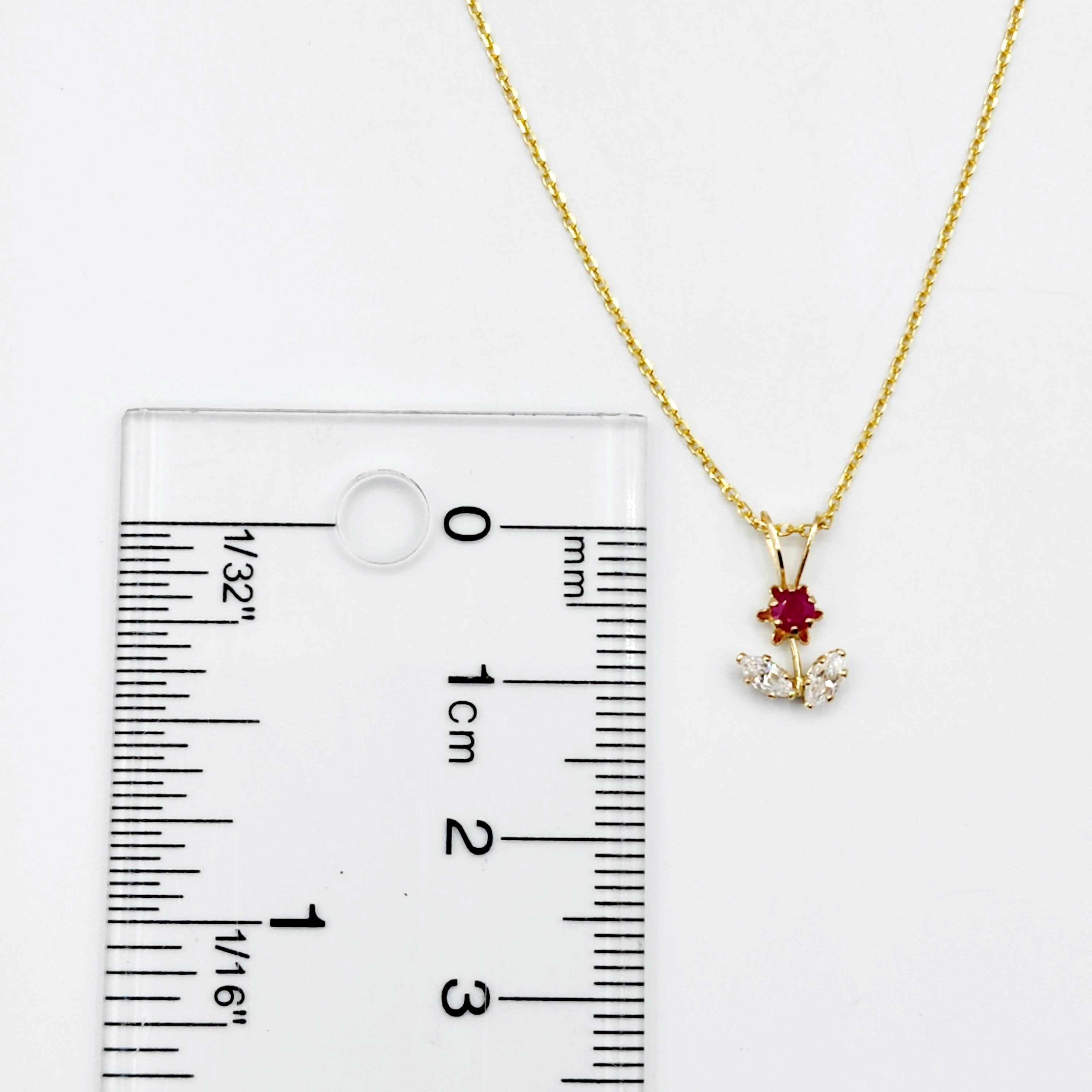 Gold Gemstones Flower Pendant Necklace, 10KT Yellow Gold Genuine Gemstones Tiny Pendant, Floral Pendant, Gift For Her, Birthstone Necklace