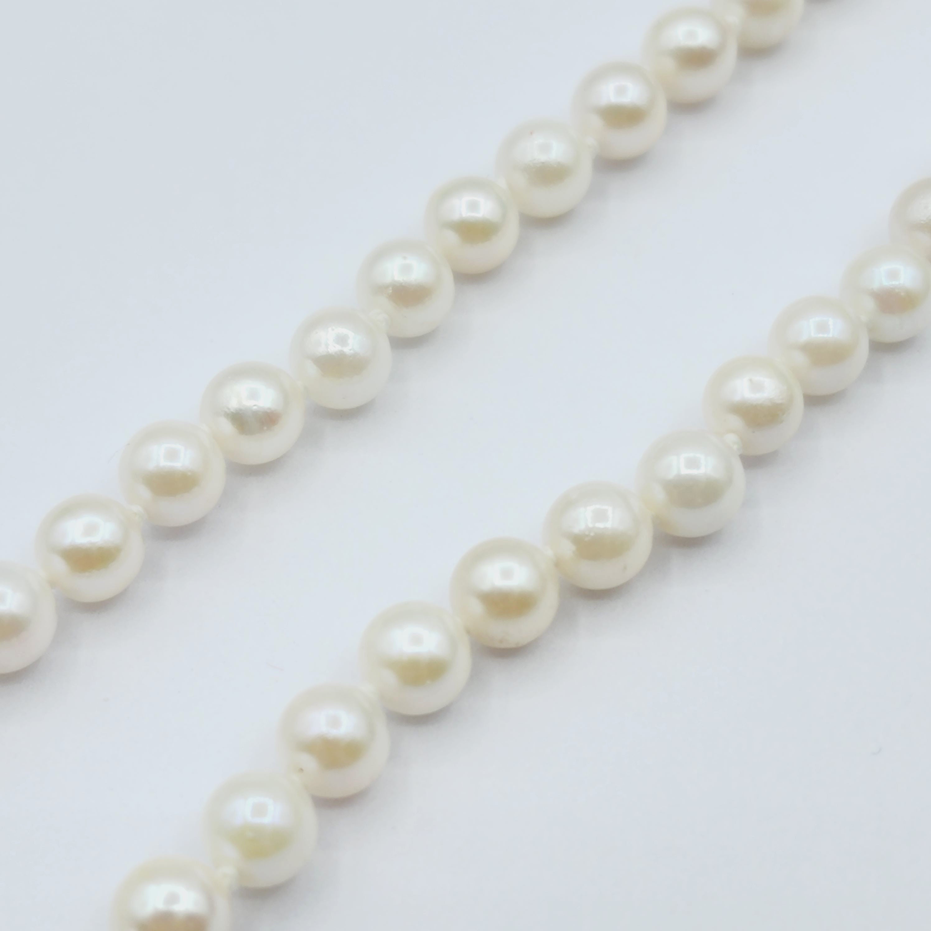 Gold Pearl Necklace, 14kt Yellow Gold Genuine Freshwater Pearl 5.8mm Necklace, June Birthstone, Handmade Pearl Necklace, Gift For Her