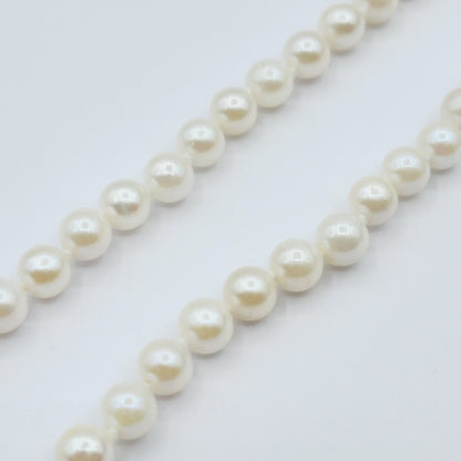 Gold Pearl Necklace, 14kt Yellow Gold Genuine Freshwater Pearl 5.8mm Necklace, June Birthstone, Handmade Pearl Necklace, Gift For Her