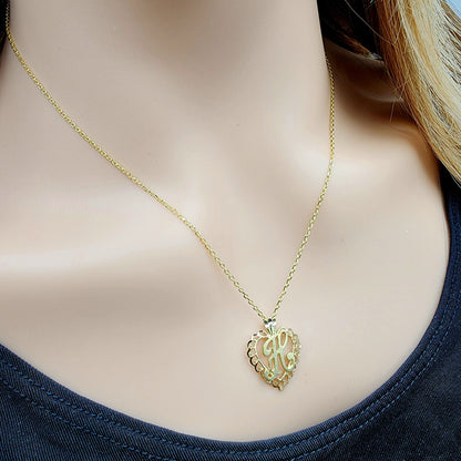 Gold Letter Pendant Necklace, 10K Yellow Gold Letter H Pendant, Dainty Gold Letter Necklace, Gift for Her, Birthday Gift