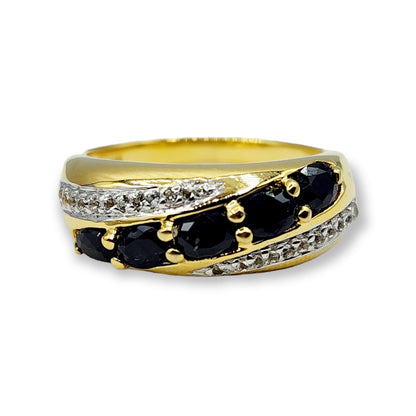 925 Sterling Silver Ring Set with Natural Blue Sapphire, Handcrafted Jewelry for a Timeless and Elegant Look, Gemstone jewelry for Women