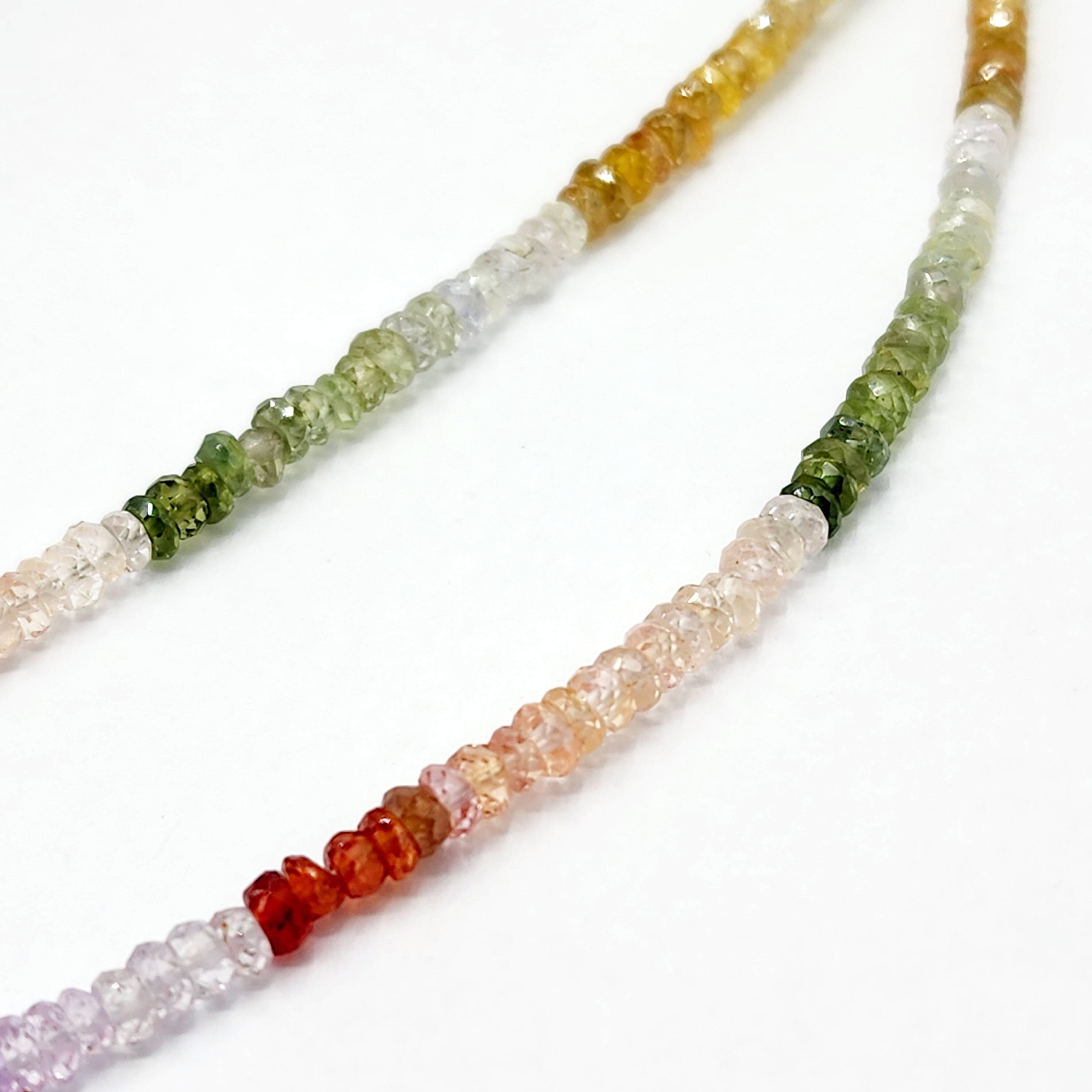 Sapphire and Ruby Necklace | Multicolor Natural Sapphire and Ruby (28.93cts) Necklace