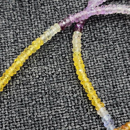 Sapphire and Ruby Necklace | Multicolor Natural Sapphire and Ruby (28.93cts) Necklace