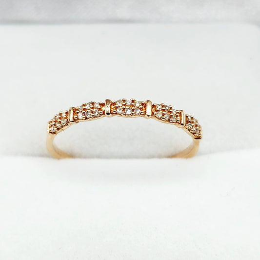Rose Gold Diamond Ring, 10K Rose Gold Natural Diamond Ring, Engagement Rings, Thin Gold Ring For Her, Delicate ring for Women