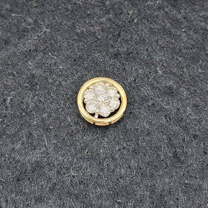 Gold Diamond Pendant Necklace, 10K Yellow Gold Natural Diamond Necklace, April Birthstone, Necklace For Women, Anniversary Gift