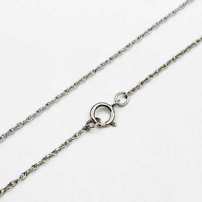 Sterling Silver Diamond Flower Necklace | 925 Silver Natural Diamond Flower Pendant with Chain, Floral Diamond Necklace, Gift For Women