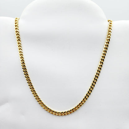 Gold Miami Cuban Chain | 10K Yellow Gold Miami Cuban Chain, 4.5mm, Curb Gold Chain For Men