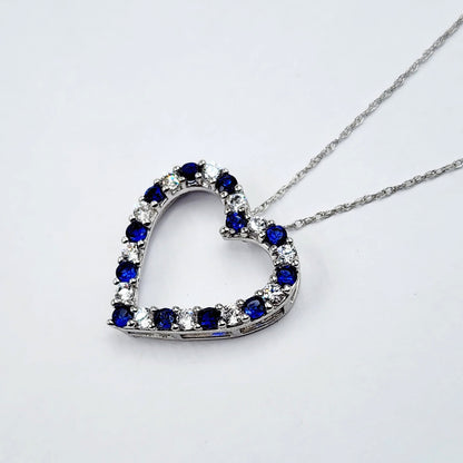 925 Sterling Silver Heart Shape CZ Pendant, Gift for Women Girls Valentine Gift for Girlfriend