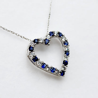 925 Sterling Silver Heart Shape CZ Pendant, Gift for Women Girls Valentine Gift for Girlfriend