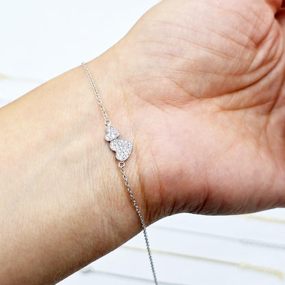 Sterling Silver Bracelet Set, Assorted Designs with Gold-Plated or Rhodium-Plated Finishes