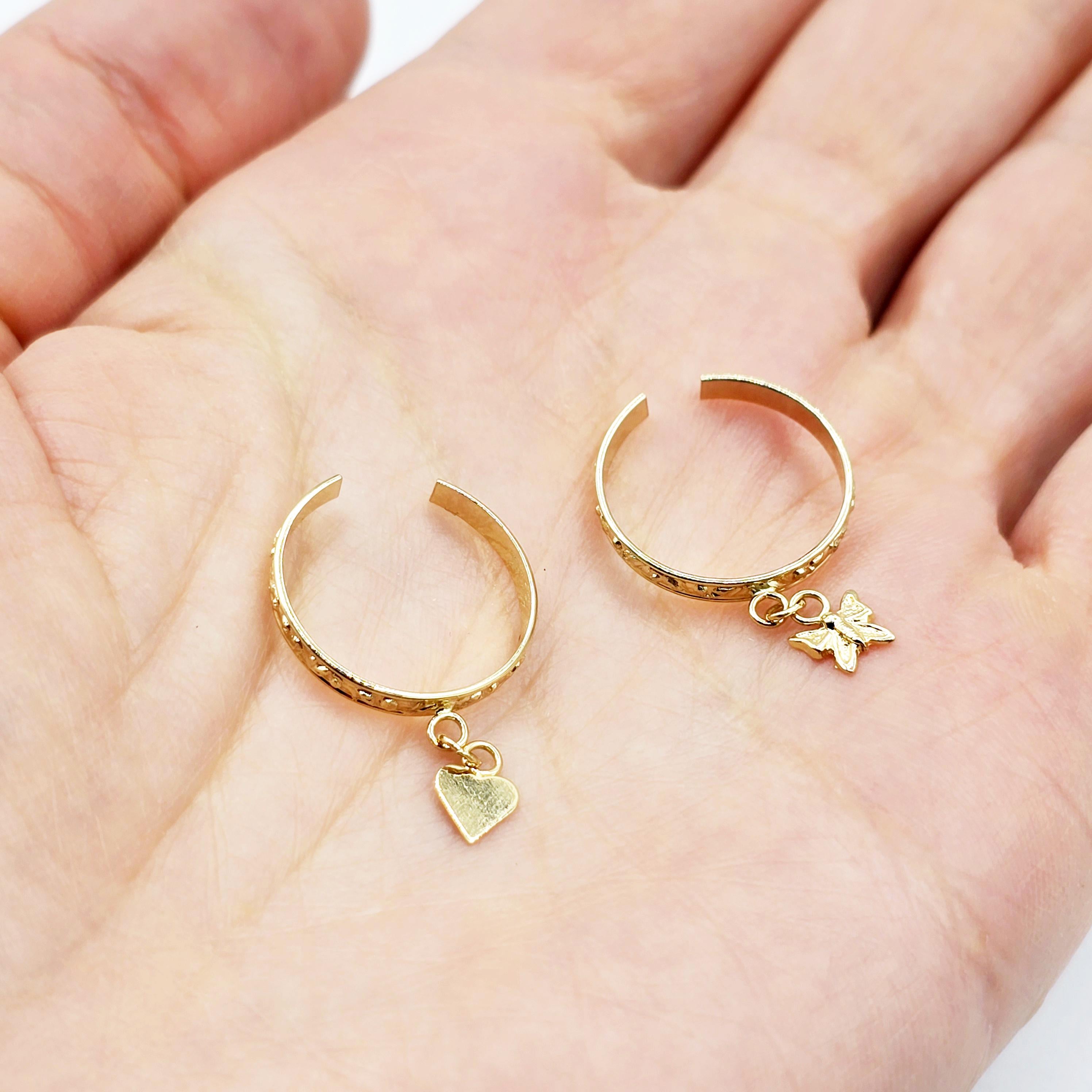 14K Yellow Gold  Toe Ring, Solid Gold Toe Ring, Minimalist Gold Toe Ring, Classic Adjustable Toe Ring, Luxury Toe Ring, Gift for Her