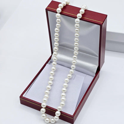 Gold Pearl Necklace, 14kt Yellow Gold Genuine Freshwater Pearl 5.8mm Necklace, June Birthstone, Handmade Pearl Necklace, Gift For Her
