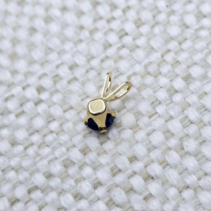 Gold Blue Sapphire Pendant Necklace, 14K Yellow Gold Blue Sapphire 5x5mm Pendant, September Birthstone