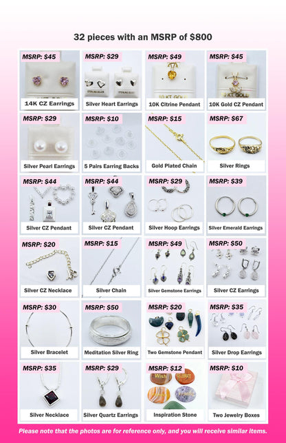 Christmas Advent Calendar, Holiday Gift Box, Jewelry Christmas Gift, Solid Gold and Silver Jewelry, 24 Day Christmas Advent Calendar