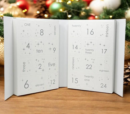 Christmas Advent Calendar, Holiday Gift Box, Jewelry Christmas Gift, Solid Gold and Silver Jewelry, 24 Day Christmas Advent Calendar