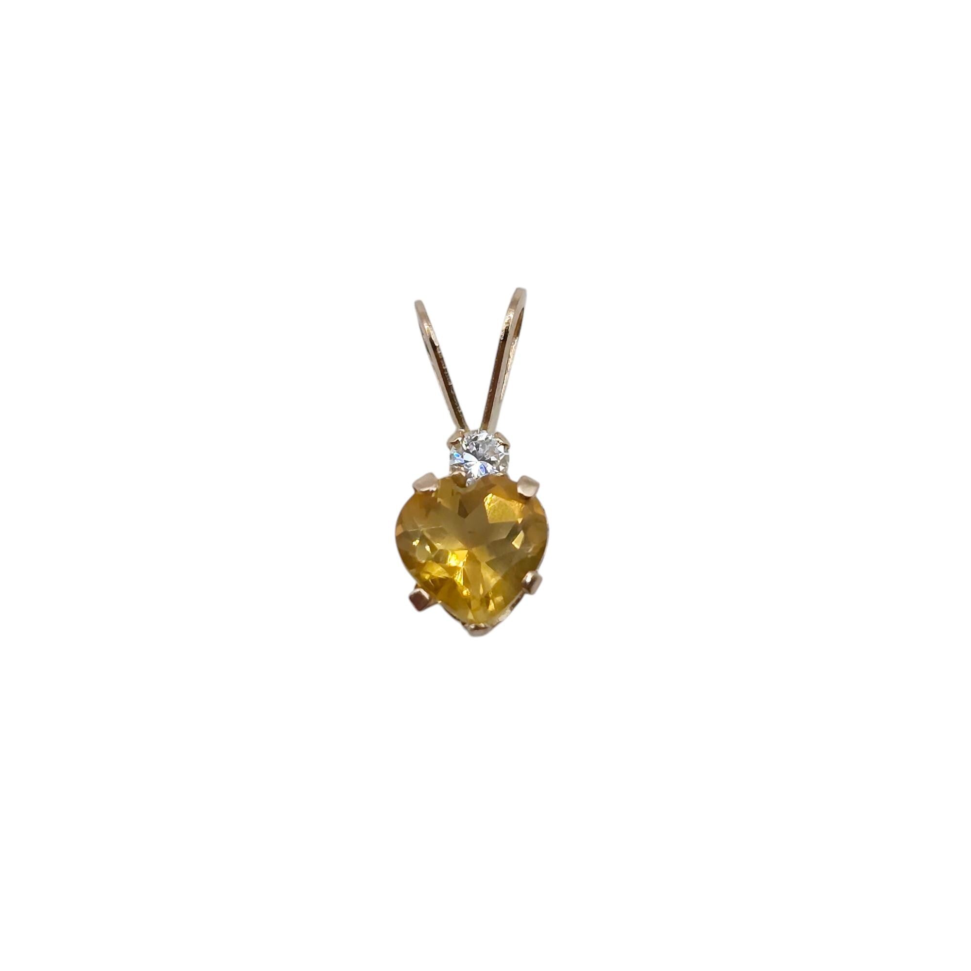 Gold Natural Gemstone 5mm Pendant Necklace, 10K Yellow Gold  Heart Shaped Genuine Stone Pendant, Birthstone Jewellery, Valentine Gift