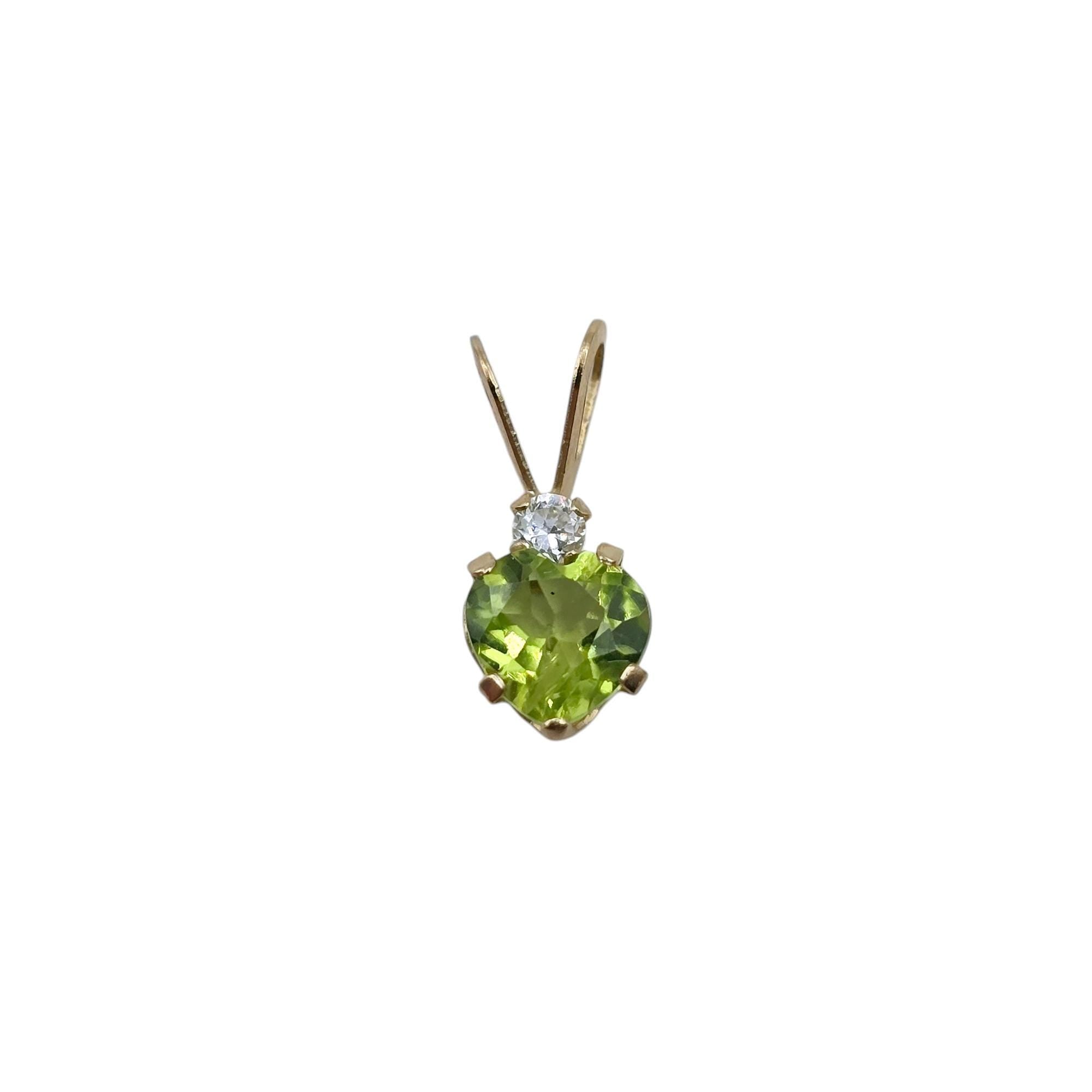 Gold Natural Gemstone 5mm Pendant Necklace, 10K Yellow Gold  Heart Shaped Genuine Stone Pendant, Birthstone Jewellery, Valentine Gift