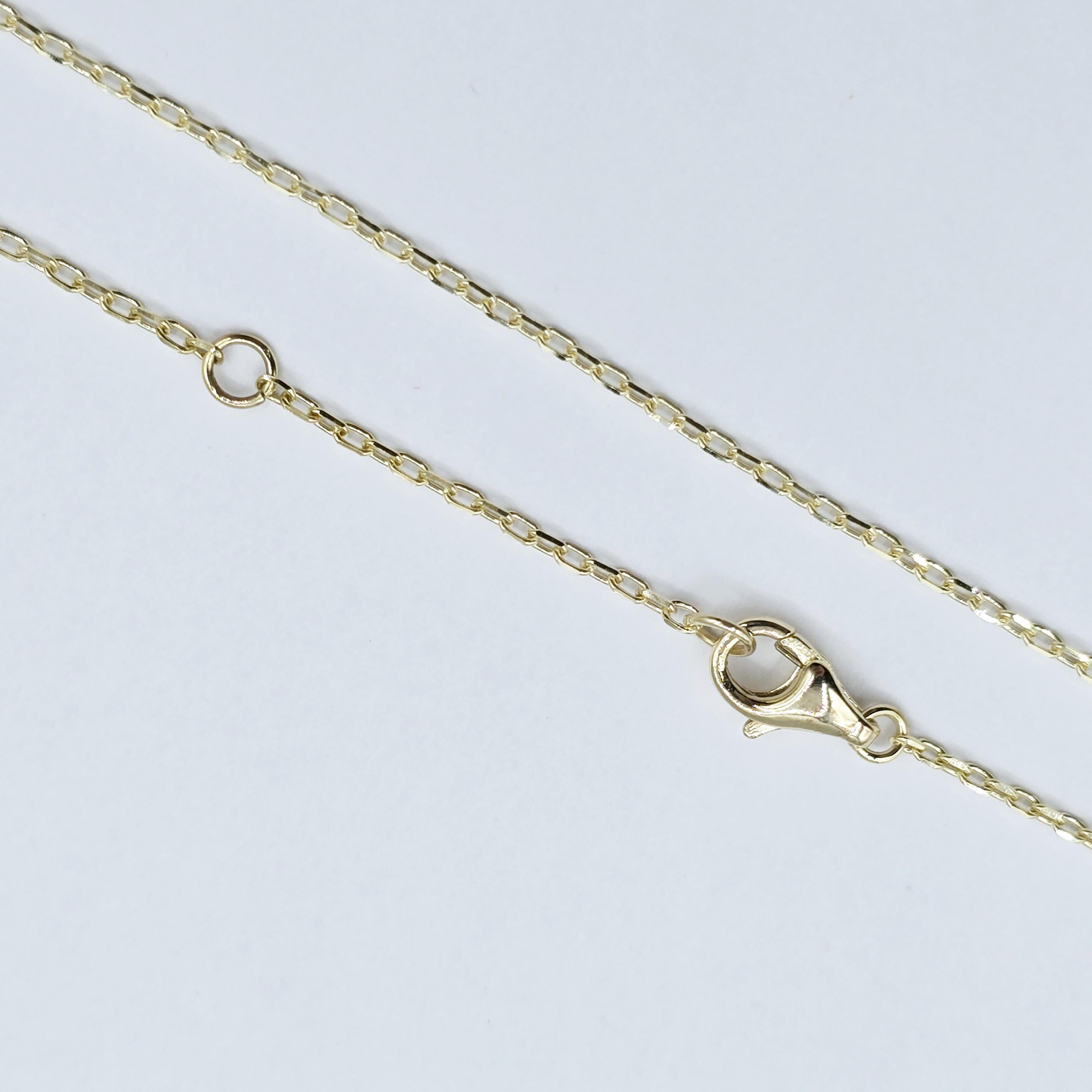 Gold Flower Pendant Necklace , 10K Yellow Gold Flower Necklace For Women, Anniversary Gift, Floral Jewelry