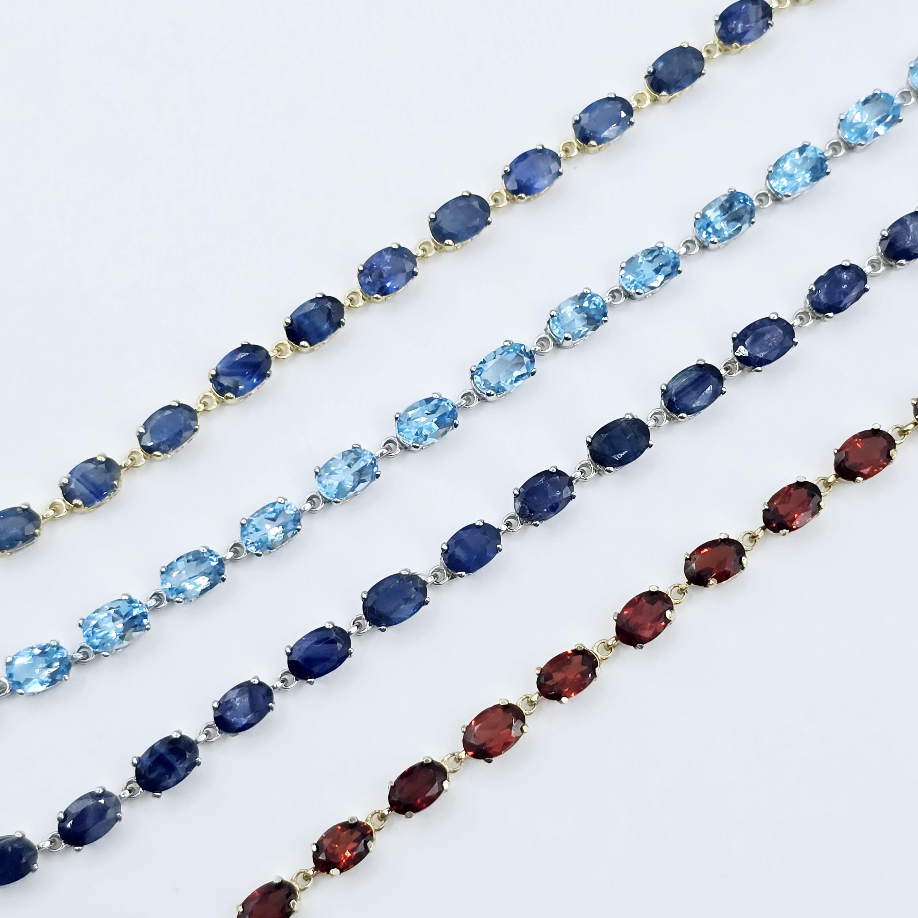Elegant Solid Gold Bracelet with Genuine Gemstones, Gold jewelry Bracelet, Luxury Gemstone Bracelet, Bracelet for Women