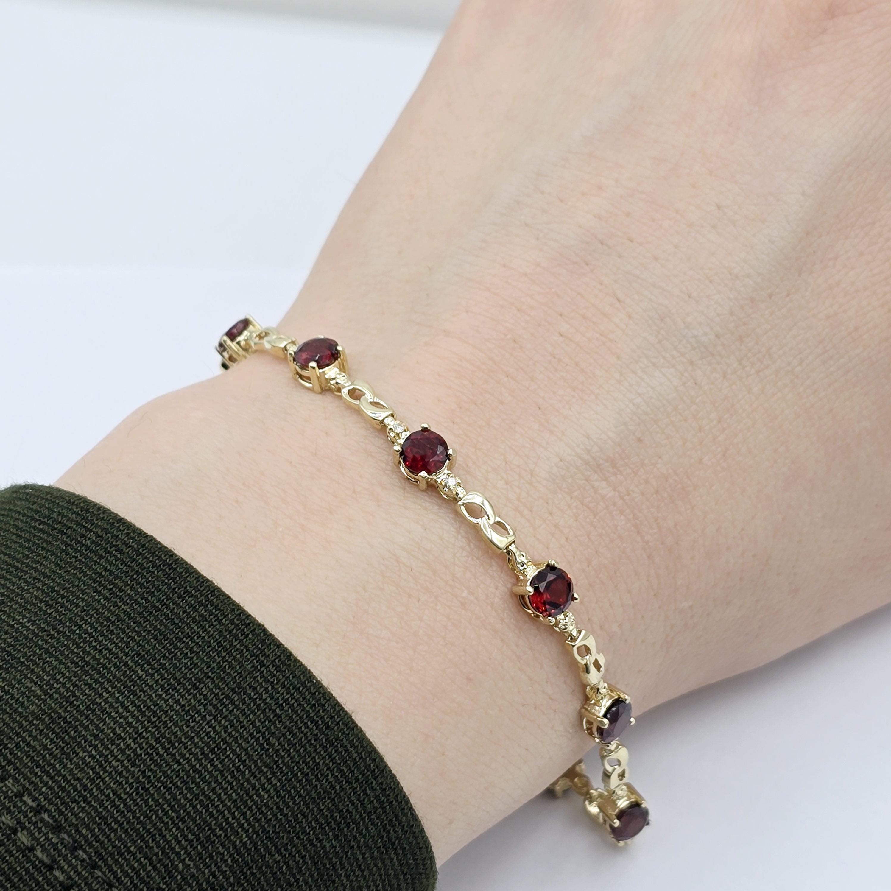 Elegant Solid Gold Bracelet with Genuine Gemstones, Gold jewelry Bracelet, Luxury Gemstone Bracelet, Bracelet for Women