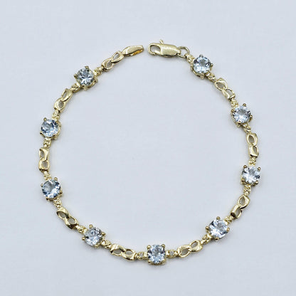 Elegant Solid Gold Bracelet with Genuine Gemstones, Gold jewelry Bracelet, Luxury Gemstone Bracelet, Bracelet for Women