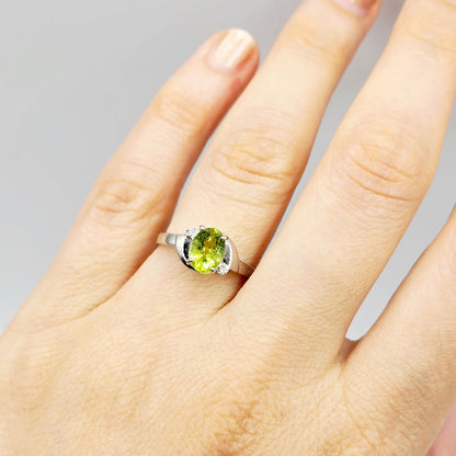 10K Gold Aquamarine Ring with Diamonds, 8x6mm Genuine Gemstone, Birthday Gift for Women