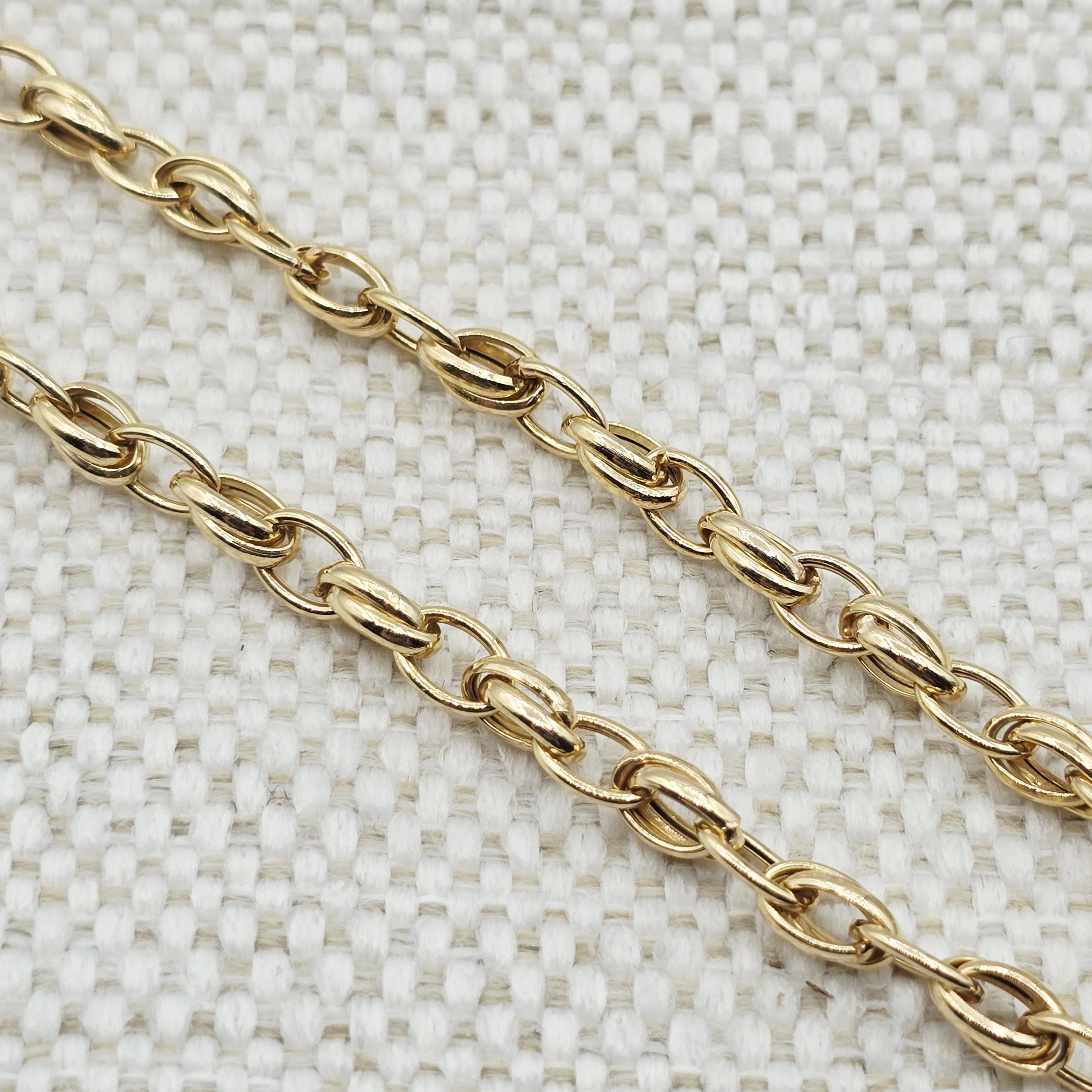 18K Gold Oval Link Chain Necklace: Fine Jewelry Gift