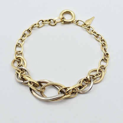 18K Gold Oval Link Bracelet: Solid Gold Chain, Fine Jewelry Gift