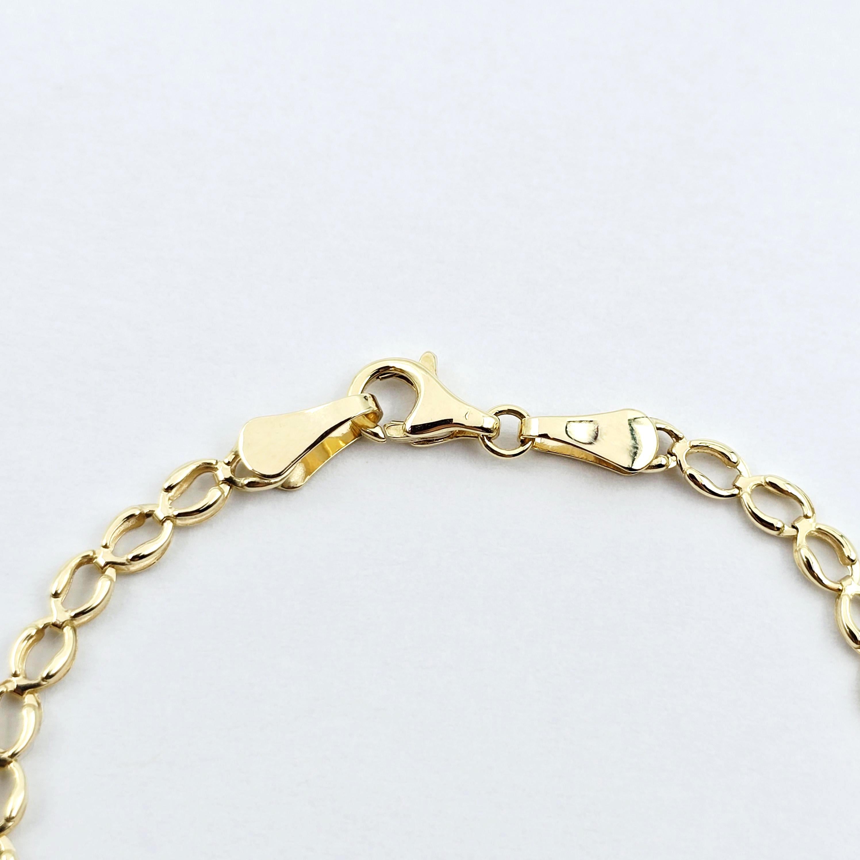 10K Gold Baby ID Bracelet: Engravable Name Plate, Blue Evil Eye Charm