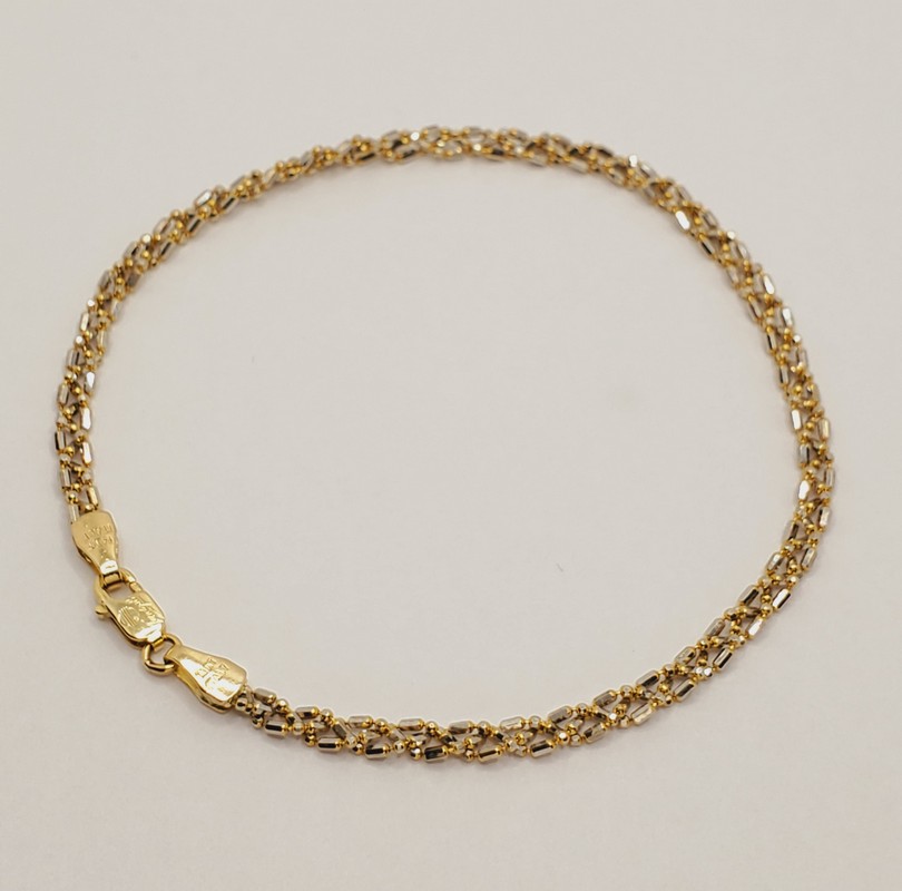 14K Yellow Gold Bracelet, 2.7 mm, 7.5 inches - BEST JEWELRY SET