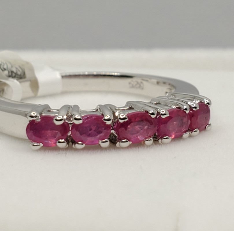 Silver Ruby Ring - BEST JEWELRY SET