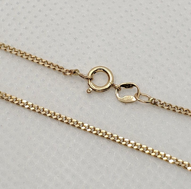 10K Yellow Gold Curb Chain - BEST JEWELRY SET