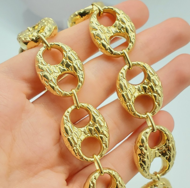 Puffed gucci hot sale link chain